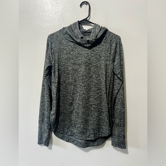 Athleta Uptempo Cowl Neck Heathered Sweatshirt- XS - Picture 3 of 9